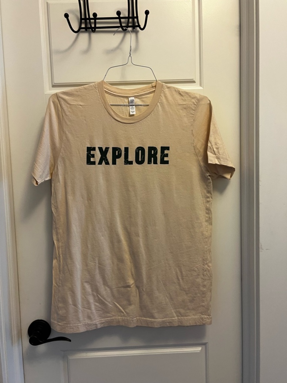 Parks Project Sand Crewneck Tee with White Interior Print